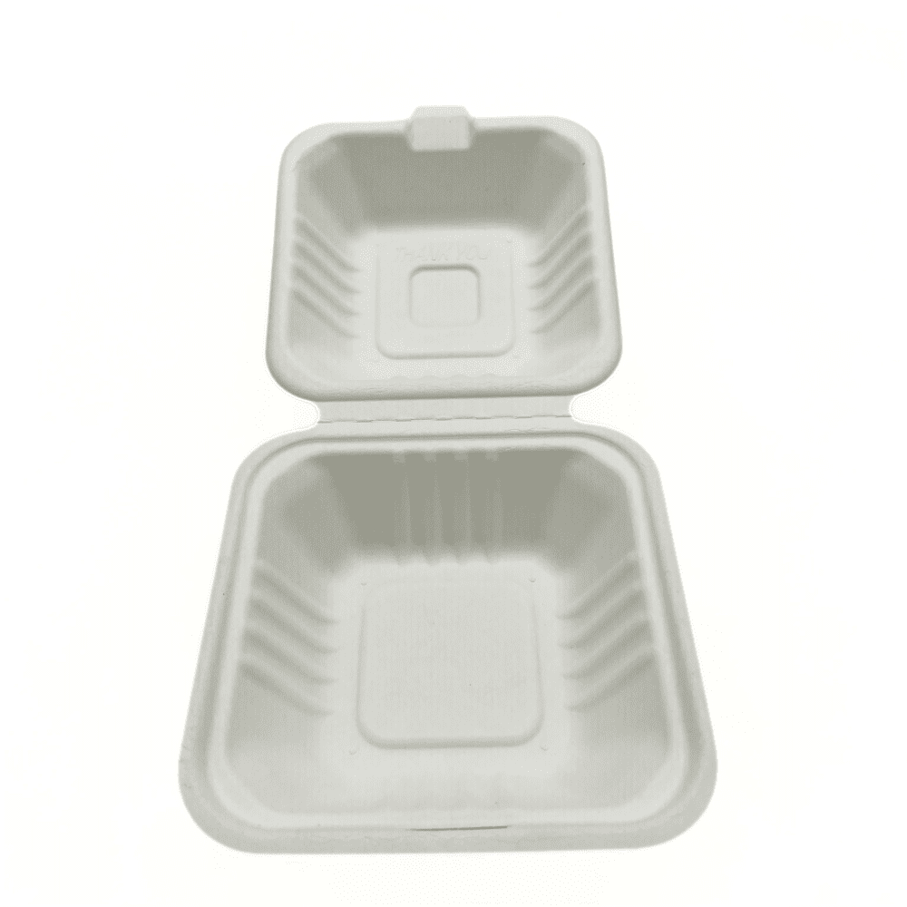 Burger Clamshell 6*6*3 (White) - Image 1